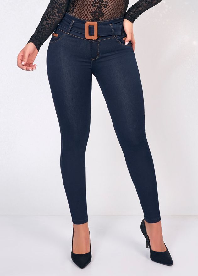 Authentic Colombian Push Up Jeans with Belt