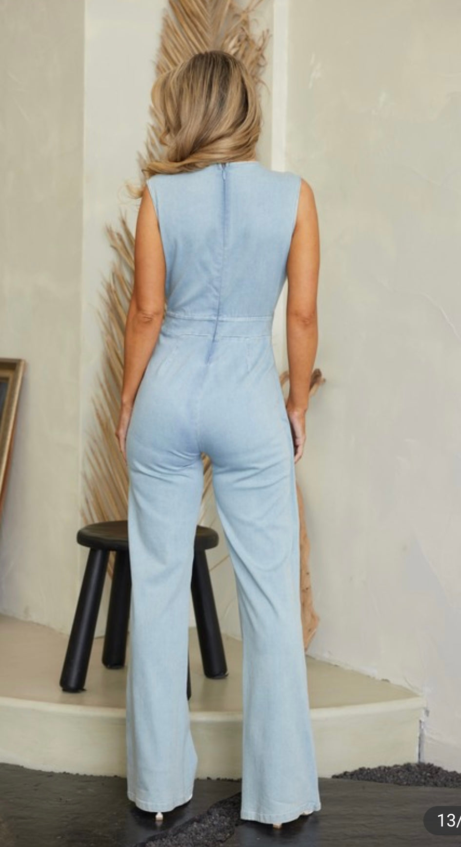 Denim Stretch Jumpsuit