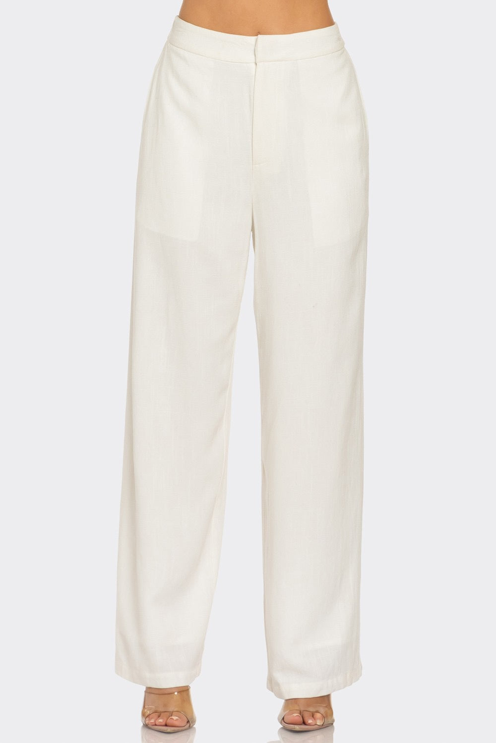 Wide-Leg Linen Pants