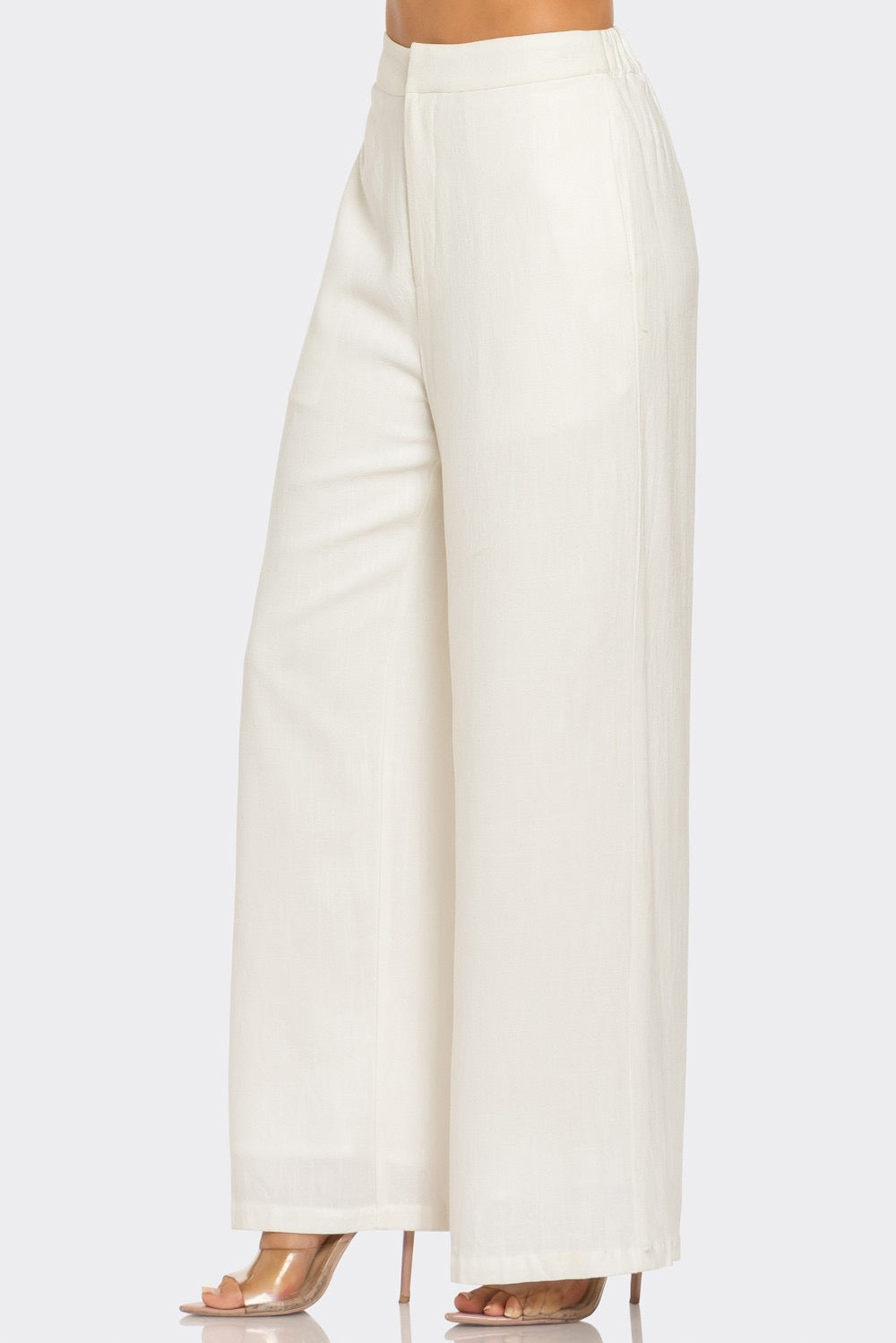 Wide-Leg Linen Pants