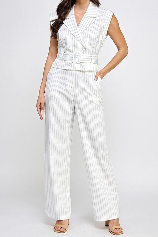 Crop Trench with Pant Set